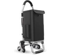 Folding Shopping Cart, 36L Capacity, Stair Climbing Design, Lightweight Aluminium Frame, Detachable Oxford Bag for Groceries and Shopping