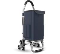 Folding Shopping Cart with 3 Silent Wheels Ideal for Grocery Laundry and Stair Climbing Lightweight Easy Maneuverabili for Effortless Transport