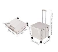 Folding Shopping Trolley Cart with Wheels