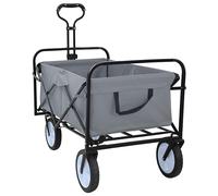 vidaXL Folding Hand Trolley Manual Red 94 x 53 x 99 cm Oxford Cloth