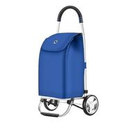 Folding Shopping Trolley with Removable Bag - Multi-Purpose Cart for Groceries, Laundry, and Errands - Lightweight 2-Wheel Design for Easy Storage