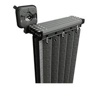 Folding Shower Curtain Rod Set Retractable Water Resistant Shower Rod Portable Changing Room No Drill Installation for Bathroom RV Closet Gray 3 Fold Design