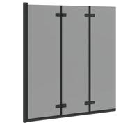 Folding Shower Enclosure Manual ESG Glass and Aluminium Indoor Use vidaXL