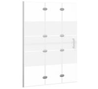 Folding Shower Enclosure ESG Shower Screen Cubicle Bath Cabin 100/120cm vidaXL