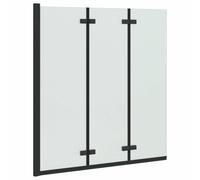 Folding Shower Enclosure Manual ESG Glass and Aluminium Indoor Use vidaXL