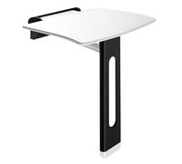 Folding Shower Seat Delabie Be-Line® with foot 450x480x443mm Black Matt 511930BK