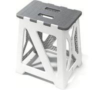 Folding Shower Stool - Foldable & Anti-Slip Shower Chair for Inside Shower - 330lbs Safety Waterproof Plastic Fold Up Shower Seat - Portable Travel Compact Bath Bench for Elderly, Handicap & Disabled