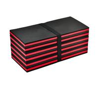 Folding Sit Mat Portable EVA Foldable Mat Car Repairing Outdoor Travel Camping Picnic Moisture Proof Yoga Home User Nap Time(Black and red 116 * 40 * 16.5cm)