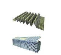 Folding Sit Mat Portable Foldable Egg Crate Foam Pad Thickened Aluminum Foil Sleep Mat Moisture Proof Insulation For Travel Picnic Camping(Green and Aluminum)