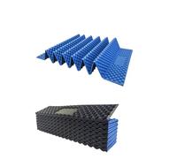 Folding Sit Mat Thickened Egg Crate Foam Sleeping Pad Portable Folding Camp Mat Moisture-Proof Camping Mattress For Outdoor Hiking Picnic Tent(Blue and Black)