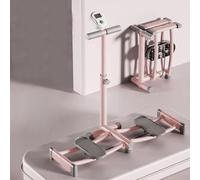 Folding Ski Simulator Training Machine - Postpartum Pelvic Floor Muscle Trainer, Thigh Shaping Exercise Equipment, Leg Shaping Exercise Machine with Non-Slip Foot Pedals. (PinkC)