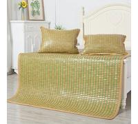 Folding Sleeping Mat, Breathable Air Conditioning Mat for Summer, Comfortable Bamboo Mat for Bedroom, Cool Sleep Essential