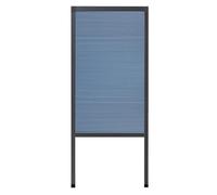 Folding Sliding Cabinet Door Kit - Pull-Down Honeycomb Accordion Doors with Frame for Shoe Cabinets, Wardrobes & Wall Cupboards - Easy Installation, Blue, 44"x24"
