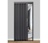Folding Sliding Door, Accordion Style for Interior Doorways, Room Divider, Bathroom Shower, Aluminum Panels, Durable Design, Fits Standard Door Openings