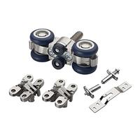 Folding Sliding Door Roller 70KG Bedroom Meeting Room Wood Door Hanging Wheels Foldng Cross Hinge for Furnitur