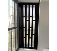 Folding Sliding Door Screen, Magnetic Accordion Doors for Privacy, Interior Partition for Balcony, Shower, Pantry, Laundry Room, 80in High, 72x80in Size