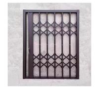 Folding Sliding Window Security Bars, Anti-Theft Grille, 70-120cm Aluminum Safety Gates for Bedroom & Bathroom, Durable Window Protection (30x30inch/76x76cm)