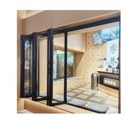 Folding Sliding Window with Tempered Glass for Commercial Kitchen Ventilation
