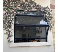 Folding Sliding Windows, Folding Concession Window, Aluminum Frame Weatherproof Sliding Windows, Farm House Windows, Heavy Household Windows, Vertical Sliding Service Window(38x26in/96x66cm)