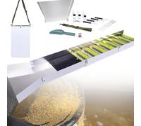 Folding Sluice Box Gold, 50" Sluice Box with Miner's Moss, Lightweight Gold Prospecting Tool for Rivers Creeks Dredging