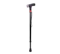 Folding Smart Cane - Travel Adjustable Folding Cane | LED Flashing Light And Alarm With Cushionable Handle, Non-slip Compact Walking Cane, Alarm Led Light Radio Suitable For Disabled And Elderly