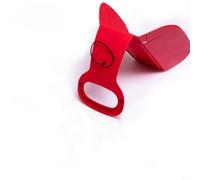 Folding Snow Sled for Adults and Kids, Portable Ski Sled for Snow Grass Sand, Lightweight Flexible Plastic Winter Outdoor Toy, Royal Blue(B)