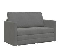 Folding Sofa Bed Dark Grey 124 x 71 x 78 cm Velvet