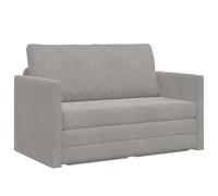 Folding Sofa Bed Dark Grey 124 x 71 x 78 cm Velvet