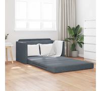 Folding Sofa Bed Dark Grey 124 x 71 x 78 cm Velvet
