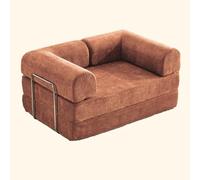Folding Sofa Bed, Convertible Futon Sofa Chair, King Size Floor Corduroy Couch, Comfy Compression Lazy Mattress Couch With Back For Living Room Bedroom Lounge Apartment