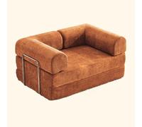 Folding Sofa Bed, Convertible Futon Sofa Chair, King Size Floor Corduroy Couch, Comfy Compression Lazy Mattress Couch With Back For Living Room Bedroom Lounge Apartment