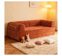Folding Sofa Bed, Convertible Loveseat Sofa with Armrest, 3-in-1 Comfy Mattress Couch, Perfect for Living Room, Includes 2 Pillows
