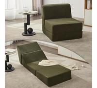 Folding Sofa Bed, Convertible Sleeper Chair, 3-in-1 Floor Mattress, High-Density Sponge Lazy Couch, Comfortable Lounger for Living Room