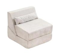 Folding Sofa Bed Single Sofa Bed Sofa Bed Single Foldable Bed with 3-in-1 Function Sit Lie Sleep Mode High Density Sponge Skin Friendly Fabric for Living Room Bedroom A,75 * 76 * 66cm