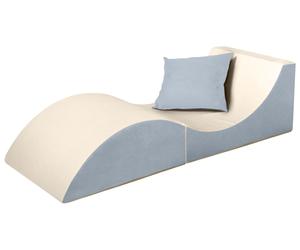 Folding sofa, comfortable, relaxing, 3 in one, pouffe, table