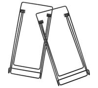 Folding Solar Panel Stand Carbon Steel Silver Portable Holder Rack