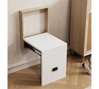 Folding Solid Wood Shower Bench Seat - Space-Saving Bathroom Stool, Wall-Mounted Folding Chair for Entryway, Durable & Stylish Home Seating Solution