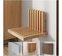 Folding Solid Wood Shower Bench Seat Wall Mounted Chair for Easy Installation and High Load Capacity