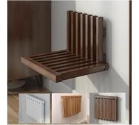 Folding Solid Wood Shower Bench Seat Wall Mounted Chair Shoe Changing Stool Load Bearing 150kg Easy Installation Foldable Wall Stool,001