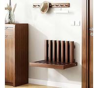 Folding Solid Wood Shower Bench Seat, Wall-Mounted Chair Shoe-Changing Stool, Shower Seat Bench Porch Chair Stool for Doorway Household
