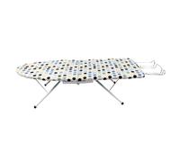 Folding Space-Saving Compact tabletop Ironing Board Regular Lightweight Folding Compact Ironing Board with Iron Rest Stand Camping Picnic Caravan Board (80x32cm)
