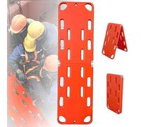 Folding Spine Board Stretcher with Safety Straps, Floating Design for EMS Emergency Patient Transfer and Water Rescue Operations