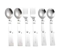 Folding Spoons 12Pcs Foldable Spoon Fork,Outdoor Portable Tableware,Dinnerware(Spoon Fork Spork)