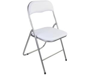 Folding Square Chair Seat Foldable Light Weight Space Saving Strong Quality Home