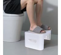 Folding Squatting Toilet Stool | 7 Inch Non-Slip Bathroom Step Stool | Anti Constipation Natural & Comfortable Squat Aid Stool