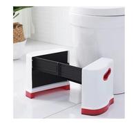 Folding Squatting Toilet Stool,Poop, Physiological Potty Foot,Durable Bathroom for Natural Position(Red)