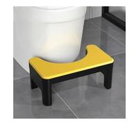 Folding Squatting Toilet Stool,Poop, Step Non-Slip Squat,Perfect Height for The Recommended Position(Yellow)