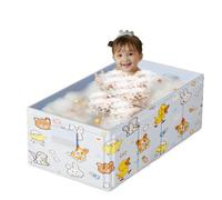 Folding - Stable Structure 1550 G, Anti-Spill Device, Outdoor Shower Assistant, Versatile Daily Use | Portable for Children with Balneaz
