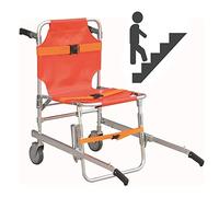 Folding Stair Chair, Aluminum Alloy Ambulance Lift Telescopic Chair Emergency Rescue Elevator Stairs Fire Stretcher Medical Mobility Aid