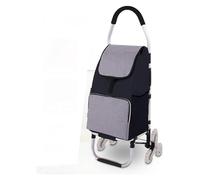 Folding Stair-Climbing Grocery Cart - 3-Wheel Household Shopping Trolley Lightweight and Portable Shopping Cart for Easy Transport and Convenience